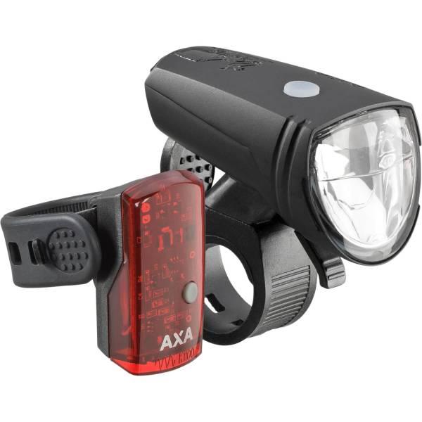 Bike Light Set | Axa Greenline Lighting Set LED 25 Lux USB – Black Bicycle Lights Bike Light Set