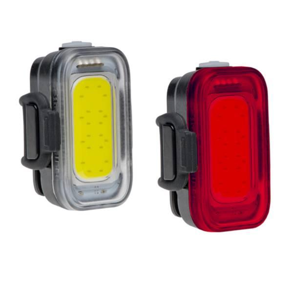 Bike Light Set | Grid Lighting Set Battery – Black Bicycle Lights Bike Light Set