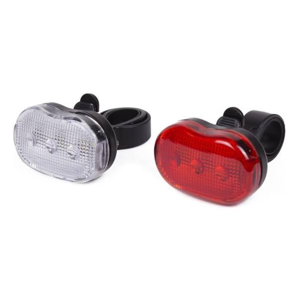 Bike Light Set | HBS Lightingset Kate 3 LED Front + Rear Bicycle Lights Bike Light Set