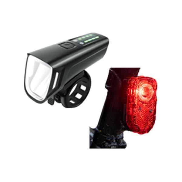 Bike Light Set | IKZI Brilliantly Lighting Set Battery USB – Black Bicycle Lights Bike Light Set