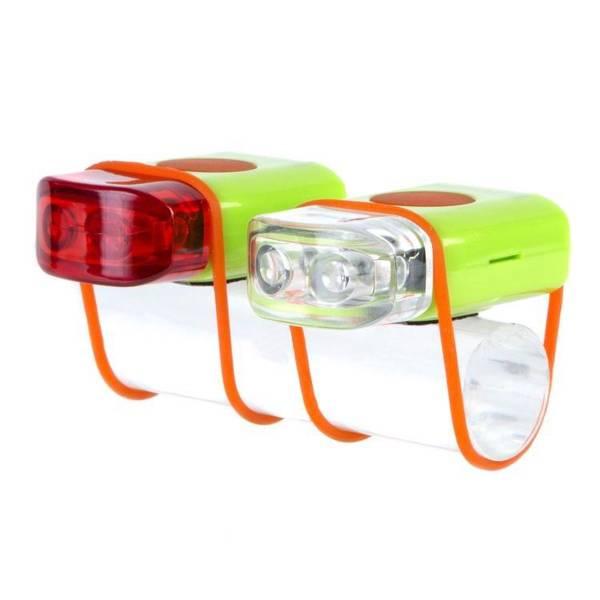 Bike Light Set | ingset Mini Stripties Incl. Batteries – Green Bicycle Lights Bike Light Set