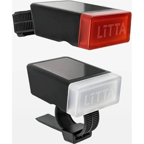 Bike Light Set | Litta Light Set Zonne Energy – Black Bicycle Lights Bike Light Set