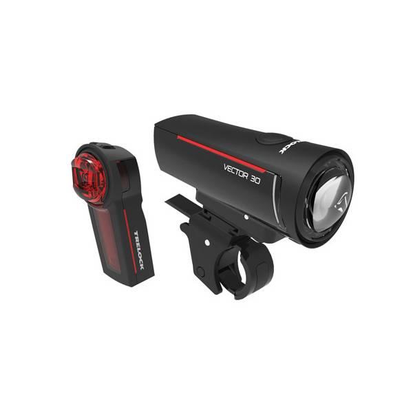 Bike Light Set | LS 300 I-Go / LS740 Lighting Set LED Battery – Black Bicycle Lights Bike Light Set