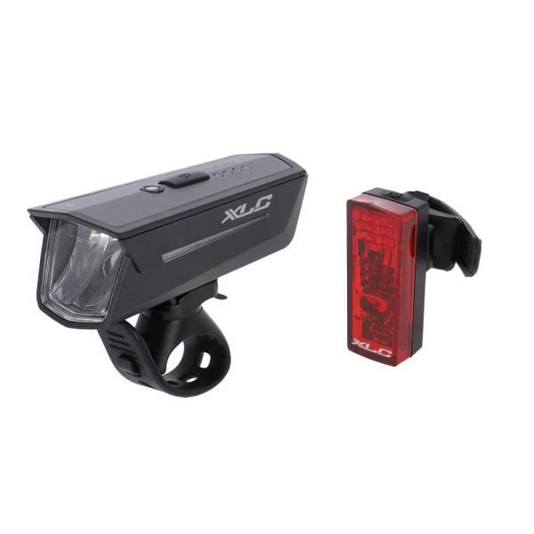 Bike Light Set | Proxima Pro S25 Light Set LED Battery USB – Red/Bl Bicycle Lights Bike Light Set