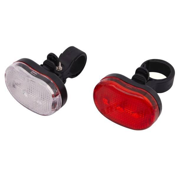 Bike Light Set | SL-004 Lighting Set LED Batteries – Black Bicycle Lights Bike Light Set