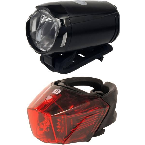 Bike Light Set | Union Light Set UN200 + UN210 Li-ion – Red/Black Bicycle Lights Bike Light Set