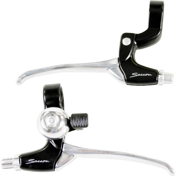 Brake Lever | Brake Lever Set With Bell Nexus 7V Black/Silver Brake Lever Brake Lever