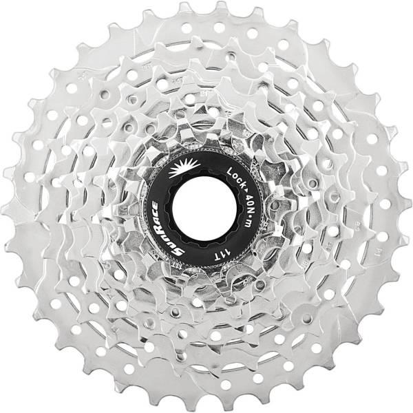 Cassette | Sunrace M98 Cassette 9S 11-36 Teeth Steel – Silver Cassette Cassette