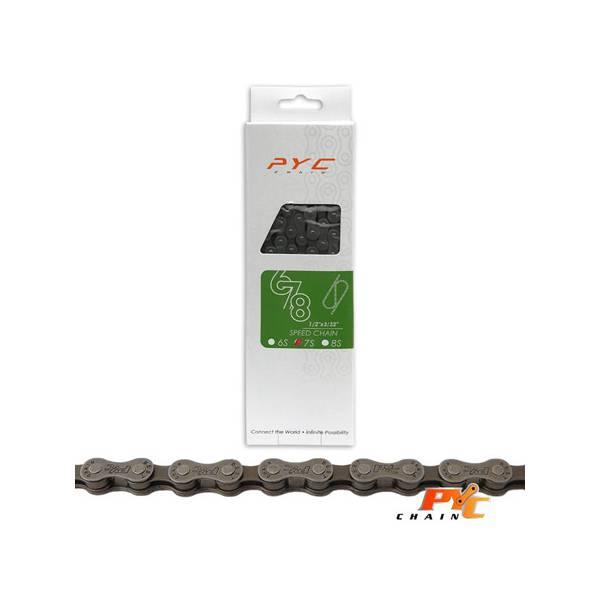 Chain (Sport) | PYC Bicycle Chain 3/32" 7S 116 Links – Black Chain (Sport) Chain (Sport)