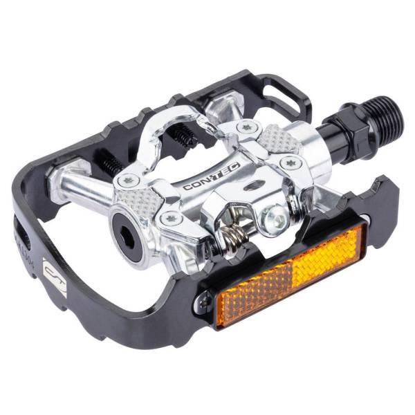 Clipless Pedals | Sprint Pedals SPD/Platform – Black/Silver Clipless Pedals Clipless Pedals