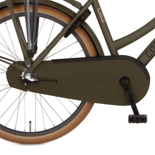 Closed Chain Guard | Cortina Chain Guard Varnished Cloth 26" U4 – Matt Olive Brow Chain Guards Closed Chain Guard