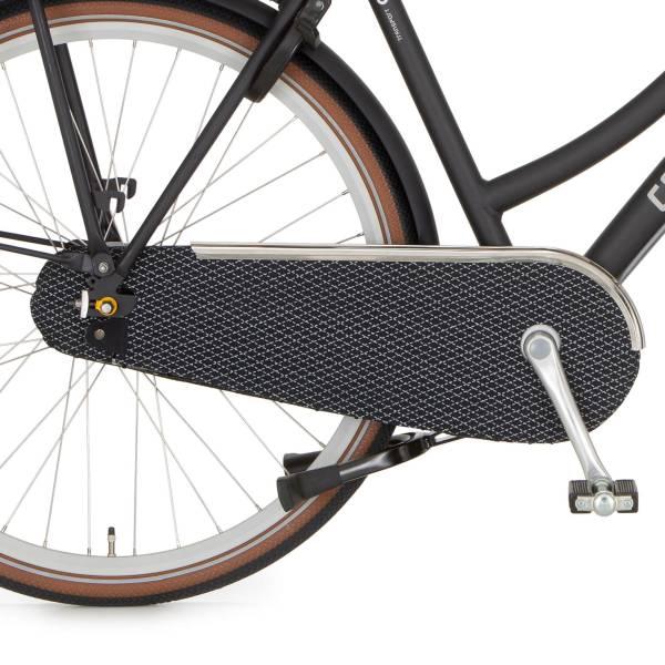 Closed Chain Guard | Cortina Chain Guard Varnished Cloth 28" U4 7S – Dark Gray Chain Guards Closed Chain Guard