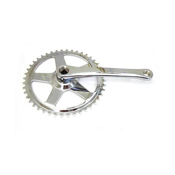 Crankset (City) | Batavus Crankset 44 Teeth 170mm Cotterless – Chrome Crankset (City) Crankset (City)