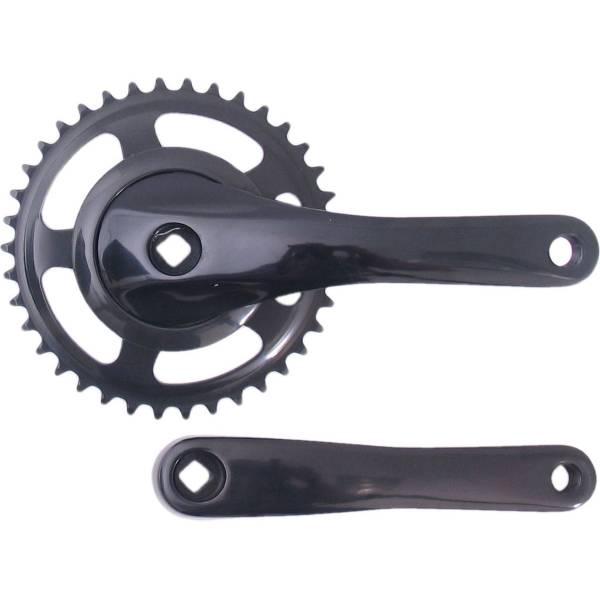 Crankset (City) | Gazelle Crankset 38 Tooth Alu Black Crankset (City) Crankset (City)