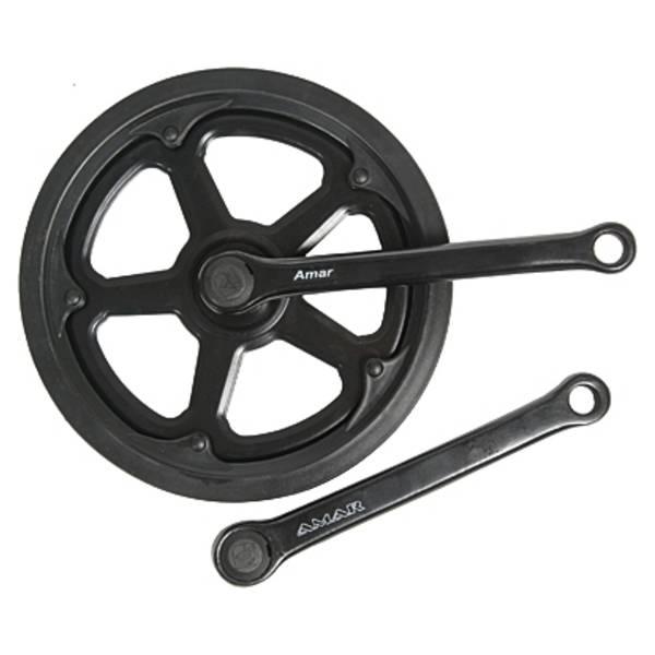 Crankset (City) | Mp Crankset 46T 170mm Cotterless with Chainguard – Black Crankset (City) Crankset (City)