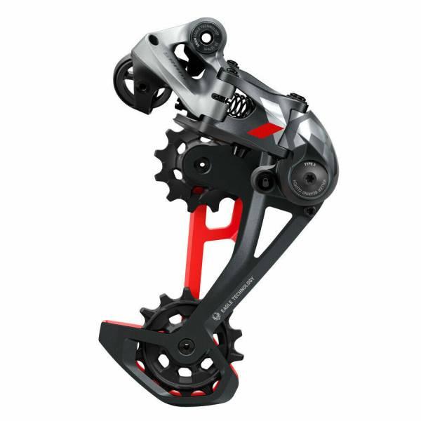 Derailleur | X01 Eagle Rear Derailleur 12V 52T Alu – Gray/Red Derailleur Derailleur