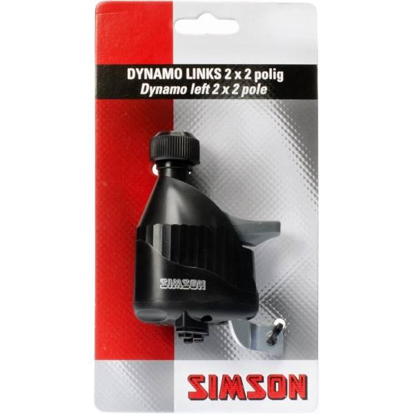 Dynamo | Dynamo Left 2 x 2 Pin – Black Bicycle Lights Dynamo