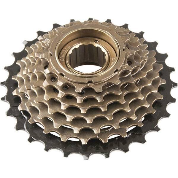 Freewheel | Primax E Freewheel 14-28T 7S Alu – Black/Brown Drivetrain (Sports Bike) Freewheel