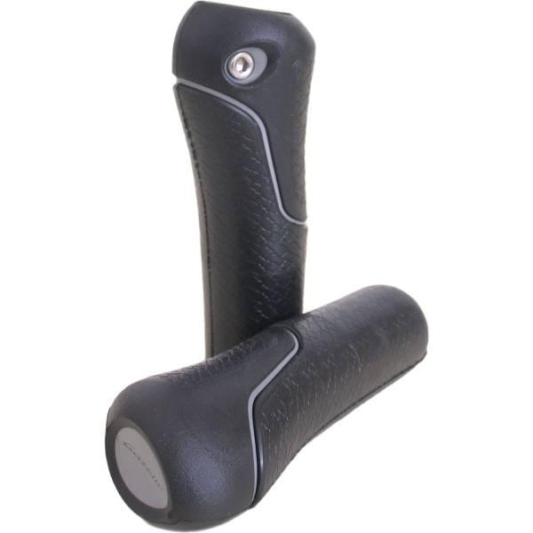 Grips | Gazelle Grip Hybride – Black/Silver (2) Handlebars Grips