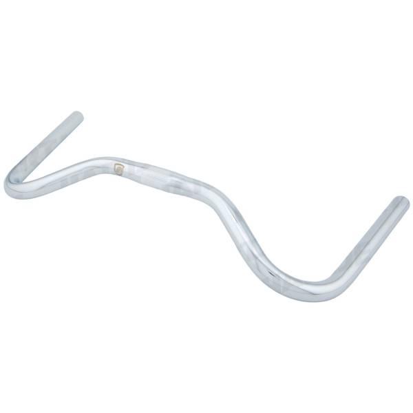 Handlebar | Moustache Handlebar O25.4mm 530mm Steel – Silver Handlebar Handlebar