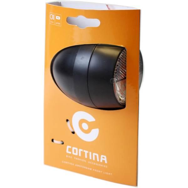 Headlight | Cortina Amsterdam Headlight Batteries – Black Bicycle Lights Headlight