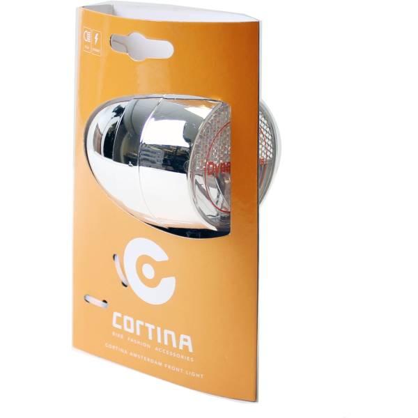 Headlight | Cortina Amsterdam Headlight Hub Dynamo – Chrome Bicycle Lights Headlight