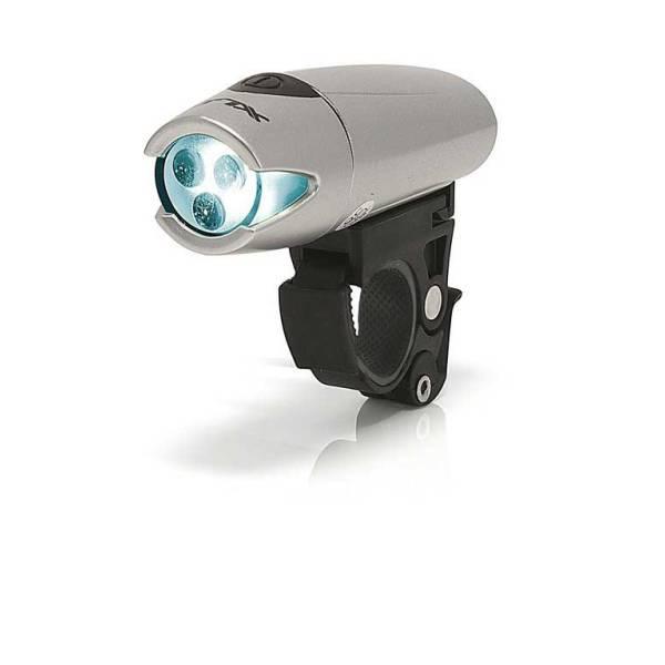 Headlight | Triton CL-F03 Headlight 3 LED Batteries – Silver Bicycle Lights Headlight