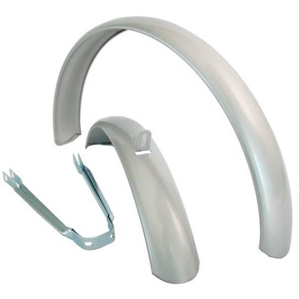 Mudguard | Atb Fender Set 24 Inch Silver Mudguard Mudguard