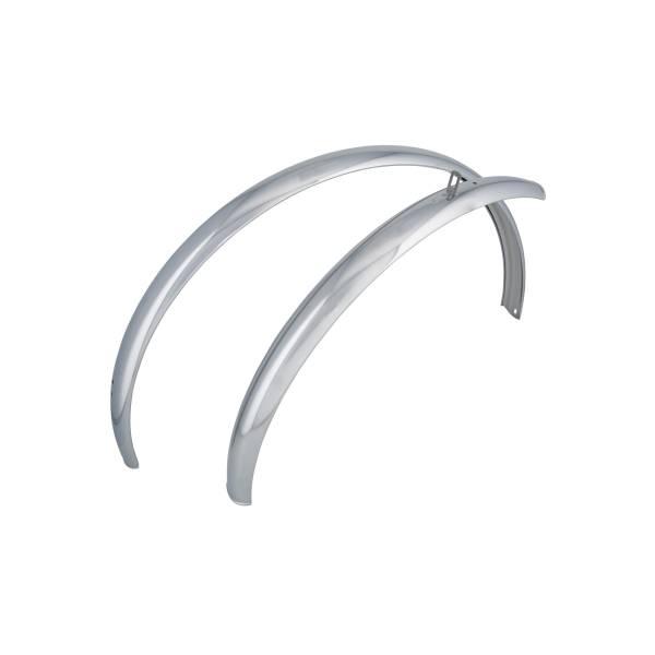 Mudguard | Buchel Fender Set Sports 28 x 1.75 Inox 55mm Wide – Silver Mudguard Mudguard