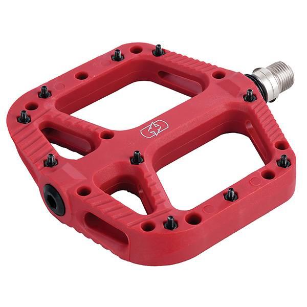 Platform Pedals | Pedals 9/16" Nylon Flat – Red Pedals Platform Pedals