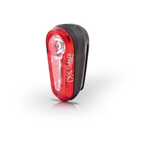 Rear Light | Rear Light Ruby 3 On/Off on Batteries Bicycle Lights Rear Light