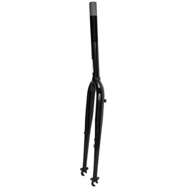 Rigid Fork | Fork 28 Inch Straight 1 1/8 Black Fork Rigid Fork