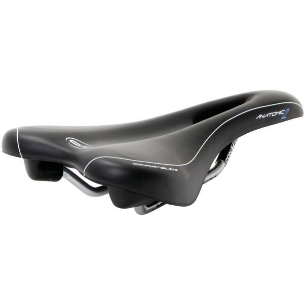 Saddle | Saddle Anatomic 2 Sport Zone Cut Unisex Black Bicycle Saddle Saddle