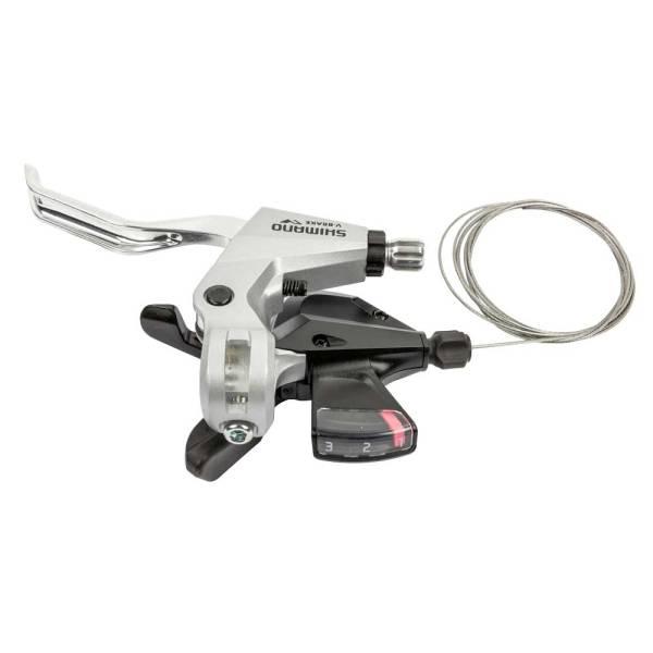 Shifters (Sport) | Alivio M410LB Shifter Left 3S Alu – Silver Drivetrain (Sports Bike) Shifters (Sport)