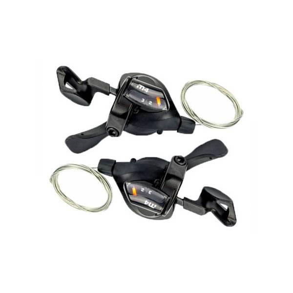 Shifters (Sport) | Sunrace DLM Shifter Set 3 x 8S – Black Drivetrain (Sports Bike) Shifters (Sport)