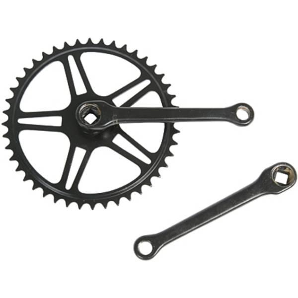 Crankset (City) | MP Crankset 44T 150mm Cotterless Black Crankset (City) Crankset (City)