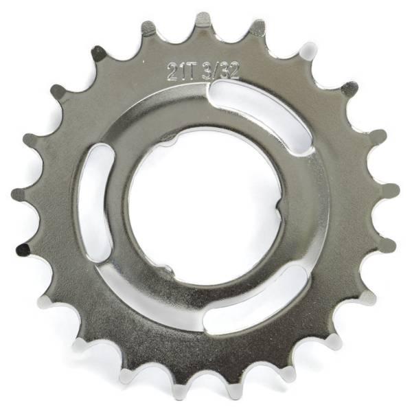 Rear Sprocket | HBS Rear Sprocket 21 Teeth 3/32" Dished – Silver Drivetrain (City) Rear Sprocket